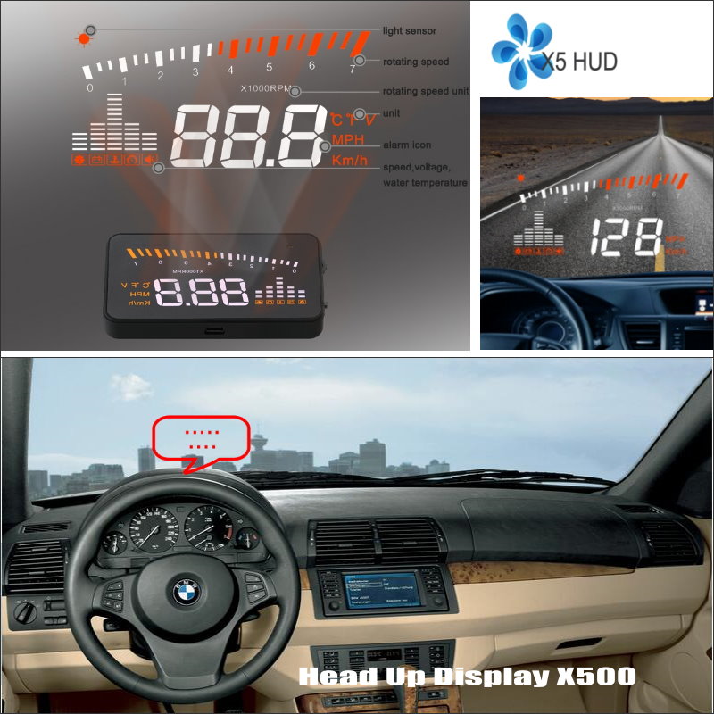 ڵ HUD  ̺ ÷, BMW X5/E53/E70 X6/E71 , ڵ OBD ݻ     ÷ ũ 
